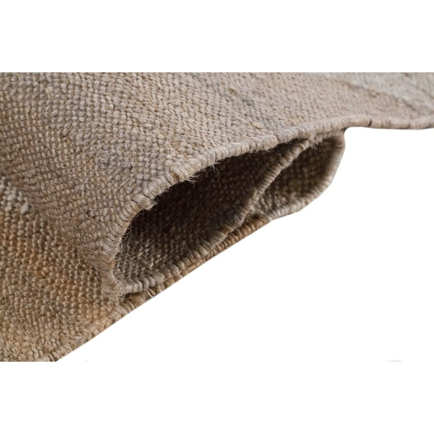 Wynn Diamond Patterned Jute Rug - Grey