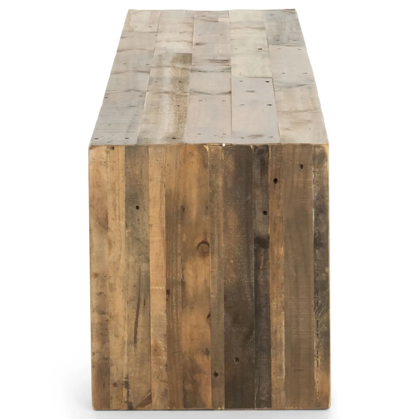 Wynn Entryway Bench - Brown, Reclaimed Pine Wood