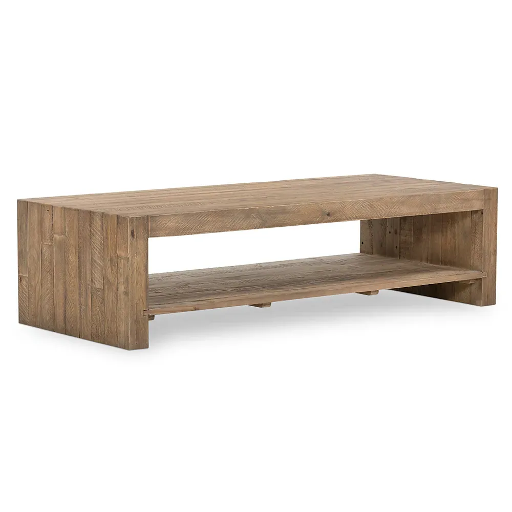 Wynn Rectangular Coffee Table - Brown, Reclaimed Wood