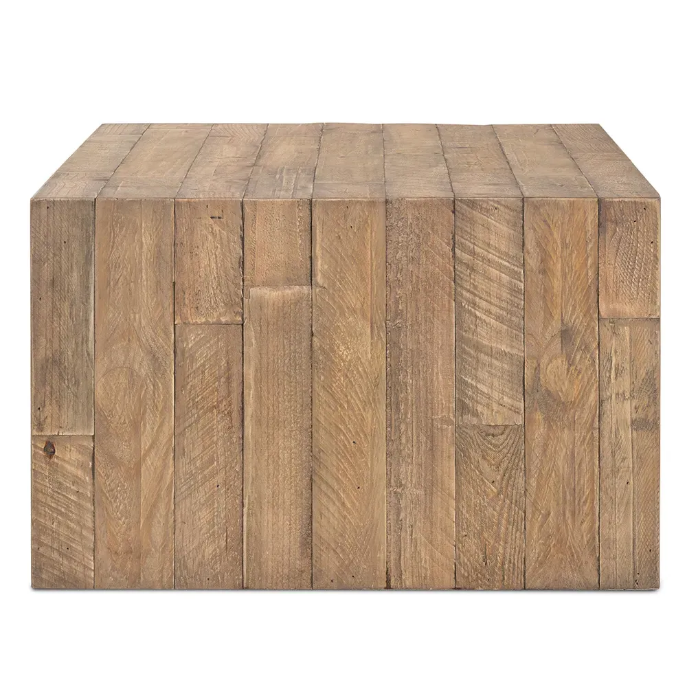 Wynn Rectangular Coffee Table - Brown, Reclaimed Wood
