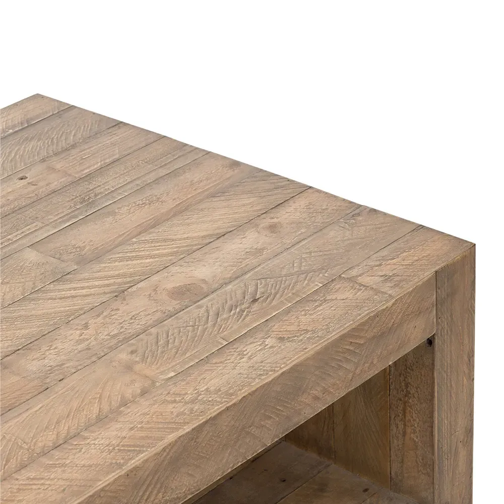 Wynn Rectangular Coffee Table - Brown, Reclaimed Wood