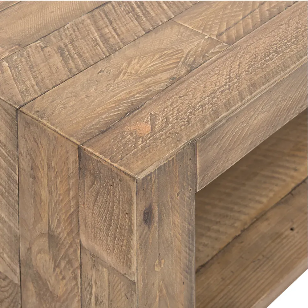 Wynn Rectangular Coffee Table - Brown, Reclaimed Wood