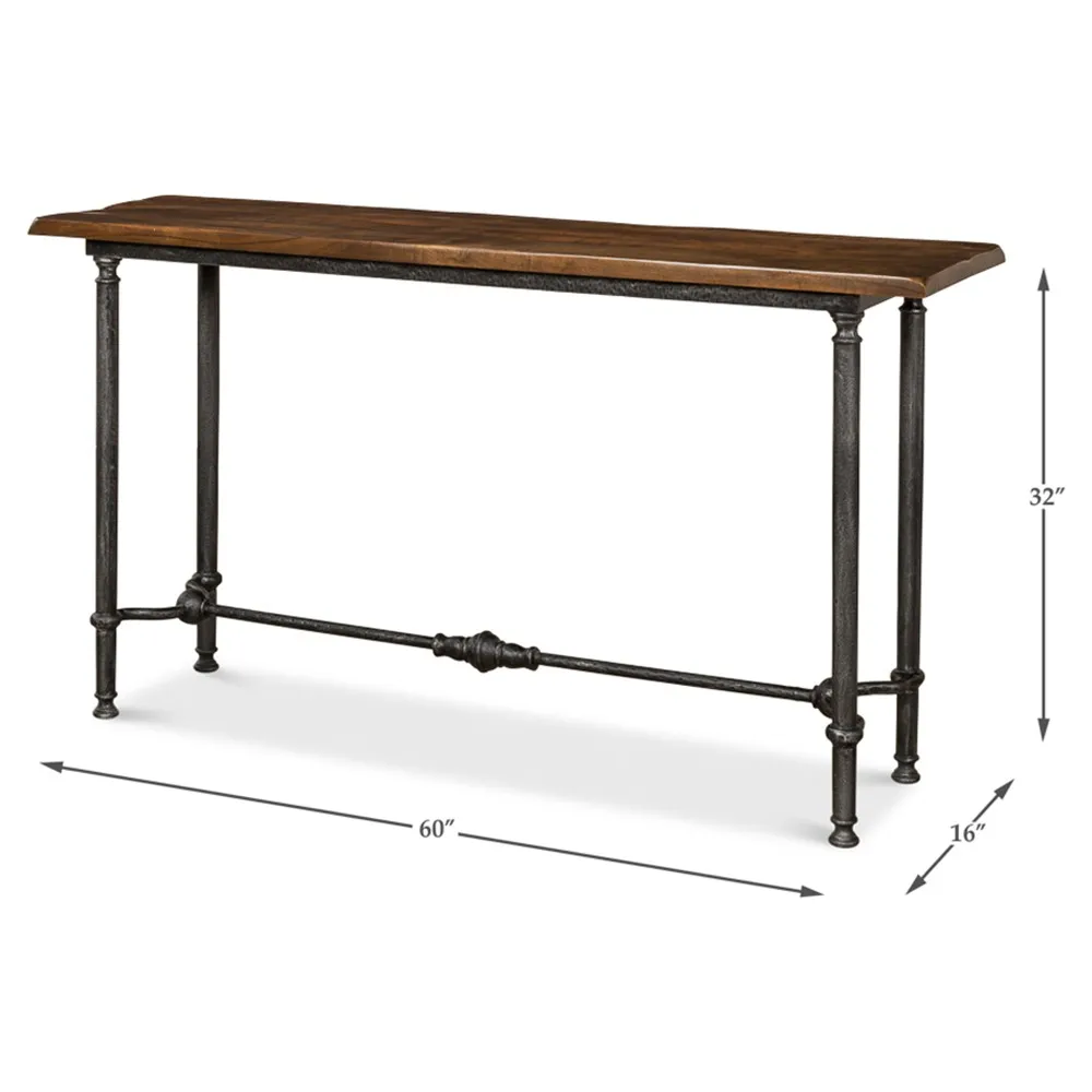 Wyrrick Rectangular Console Table - Brown, Walnut
