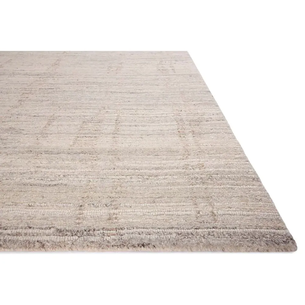 Wystrel Patterned Hand Knotted Rug - Grey, Wool