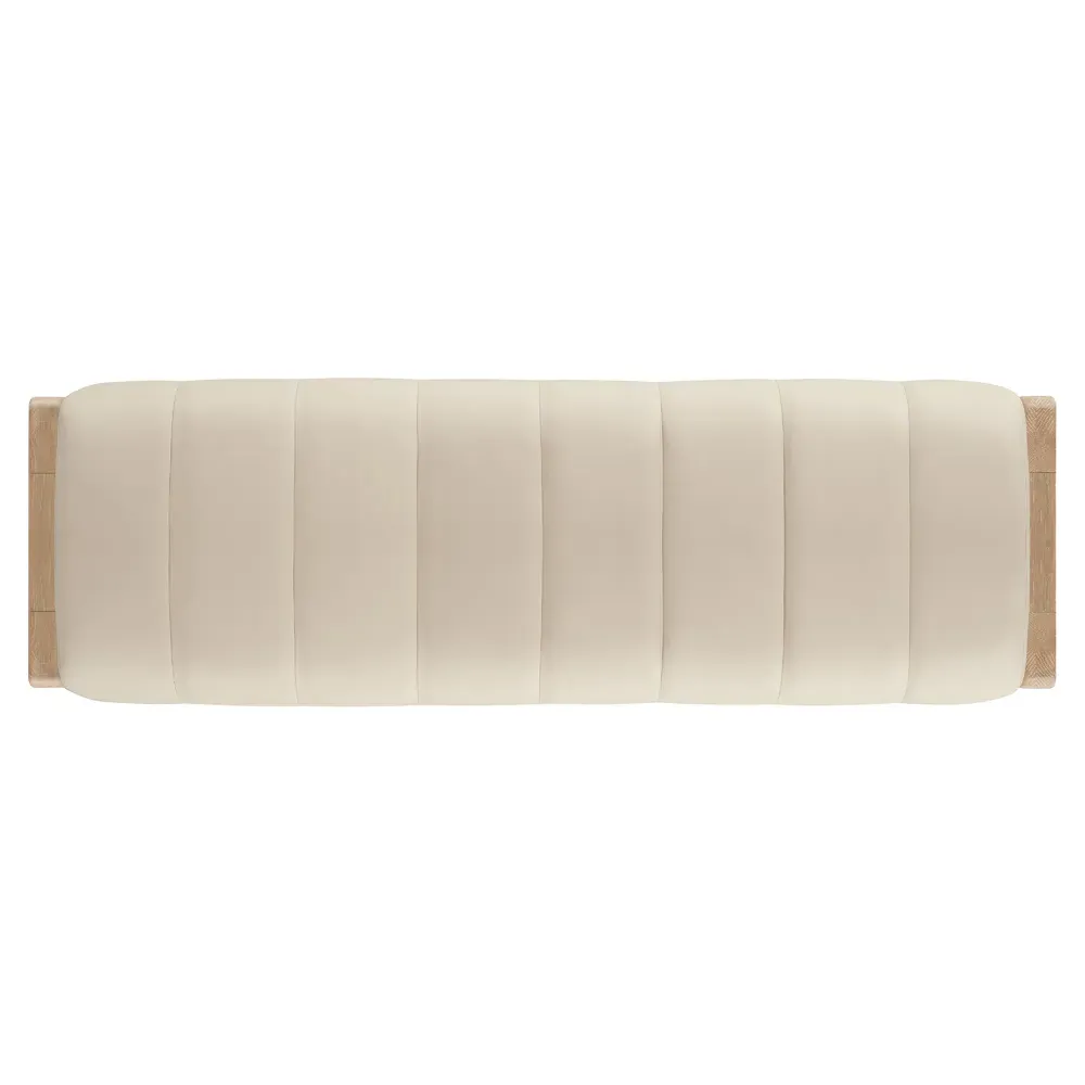 Xavier Bedroom Bench - Cream, Oak