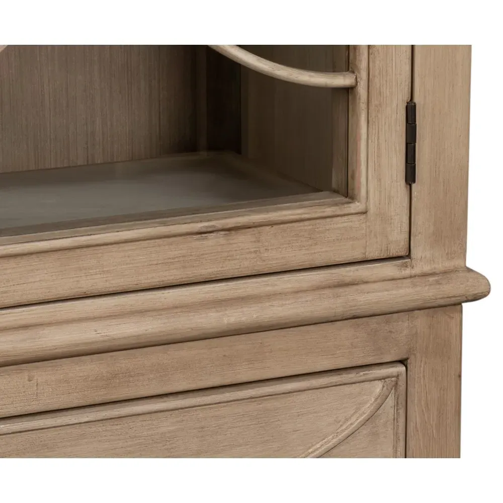 Xavier Display Case - Brown, Reclaimed Pine