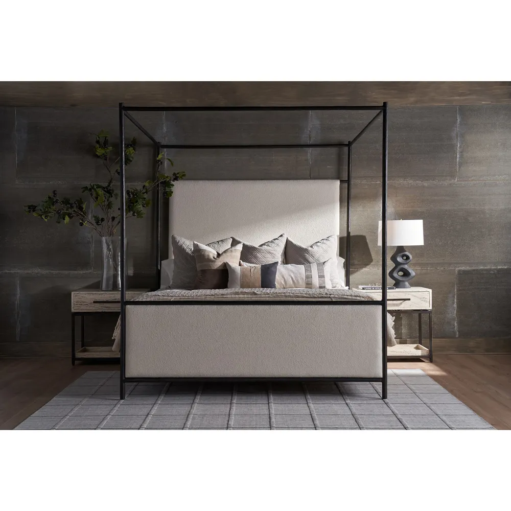 Xavier King Size Canopy Bed - Bronze, Cast Aluminum