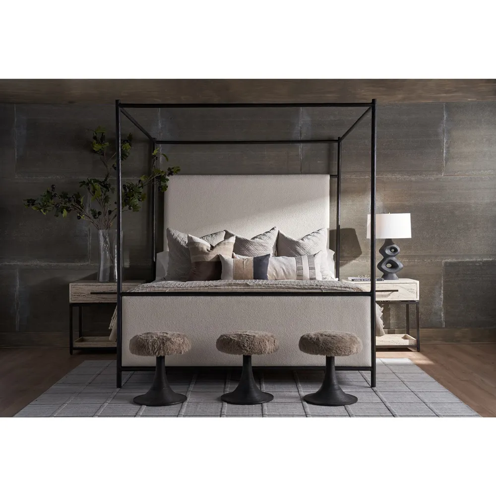 Xavier King Size Canopy Bed - Bronze, Cast Aluminum