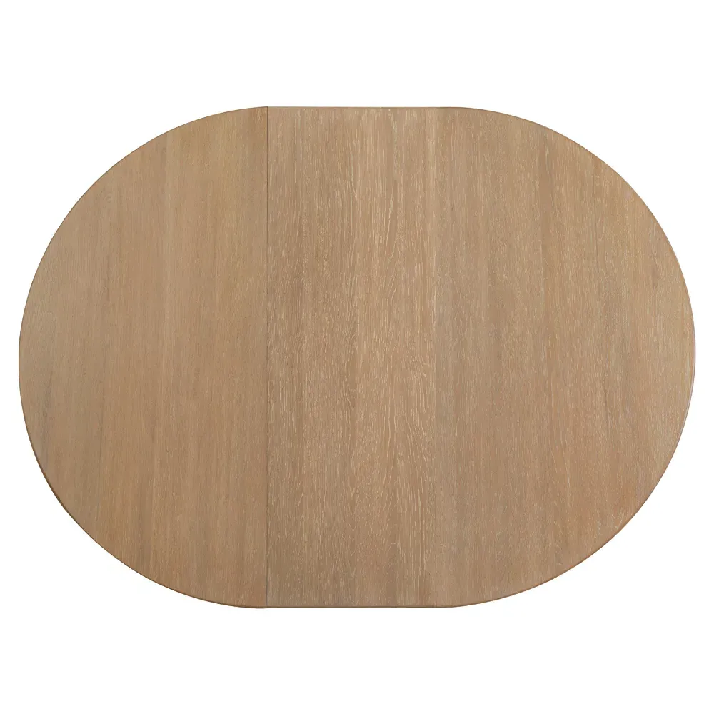 Xavier Round Extendable Dining Table - Brown, Oak