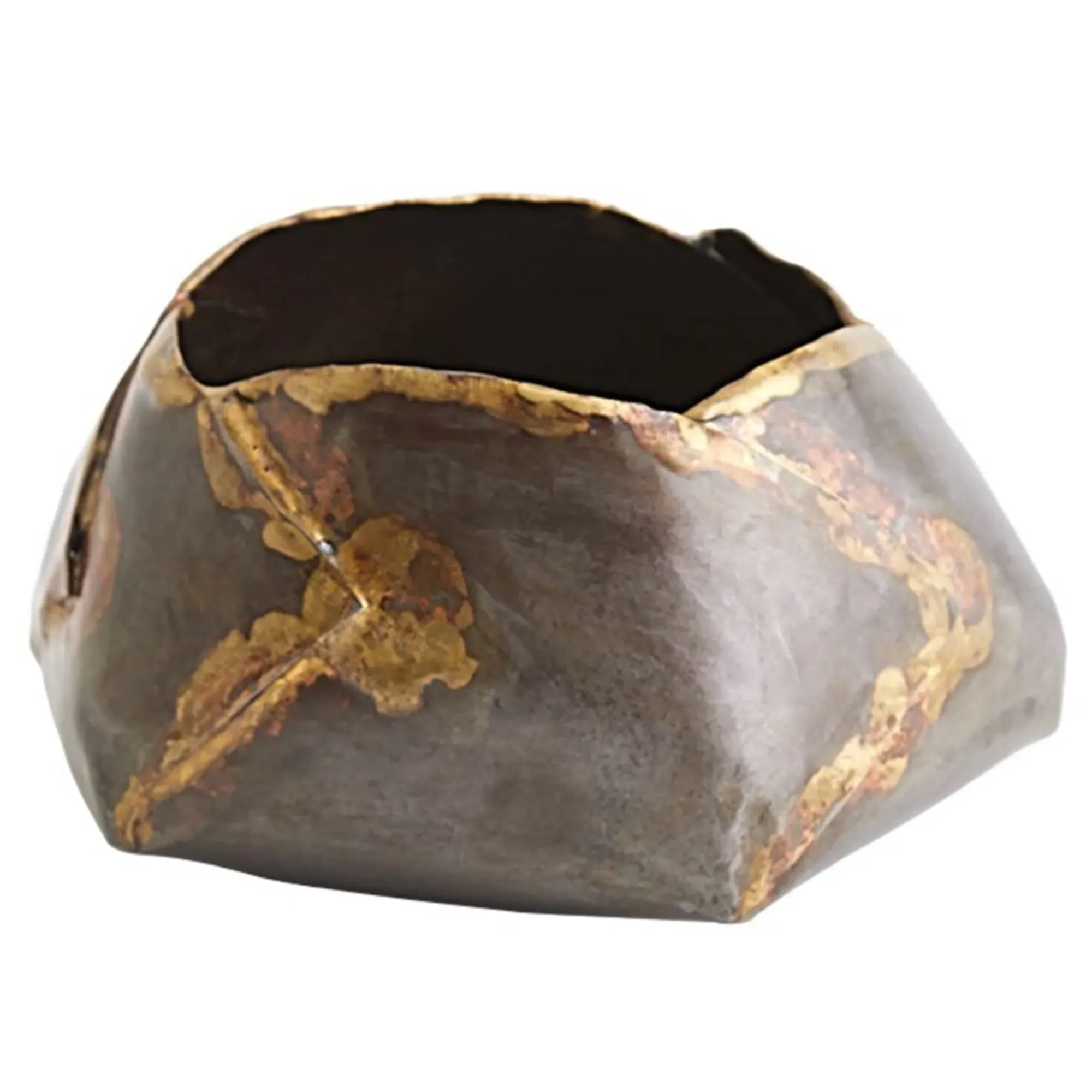 Xavier Small Decorative Bowl - Gunmetal, Iron image