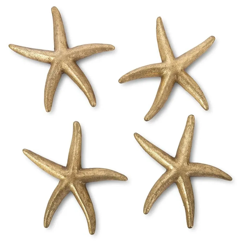 Xerxes Small Starfish Wall Sculpture Set - Gold Leaf, Resin image