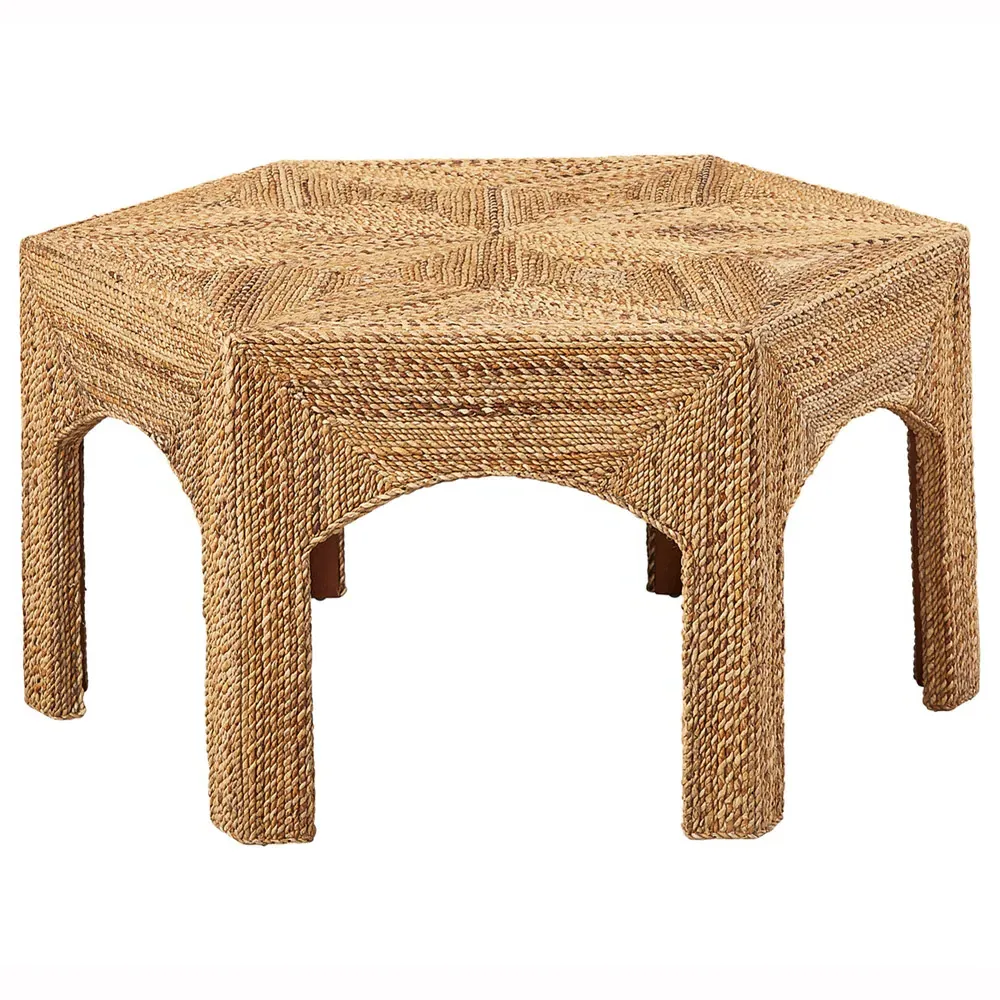 Xiomara Hexagon Coffee Table - Brown, Mahogany image