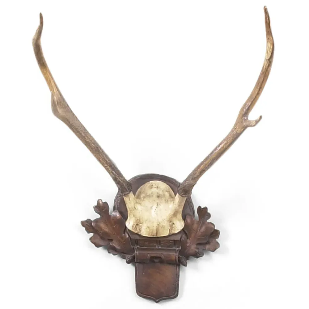 Xyla Deer Antlers Wall Sculpture - Brown image