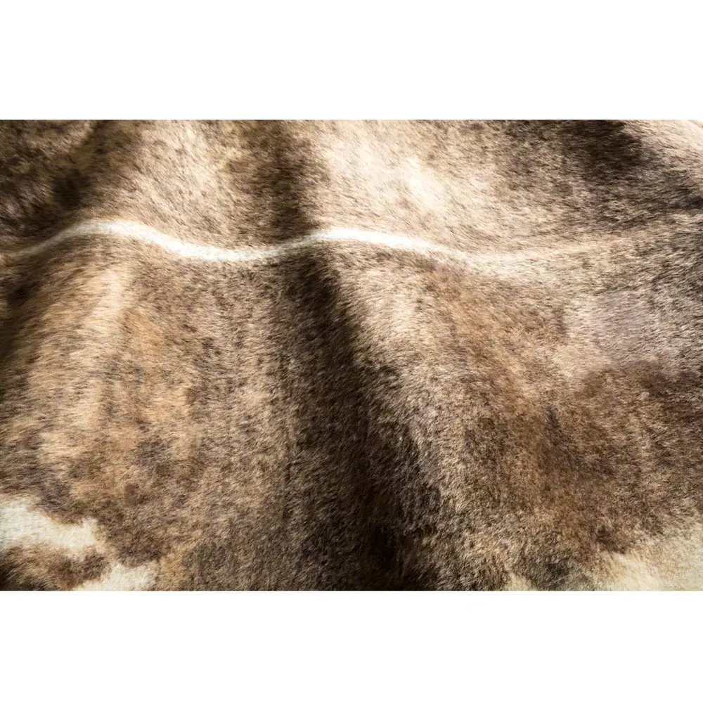 Xyra Faux Hide Rug - Brown