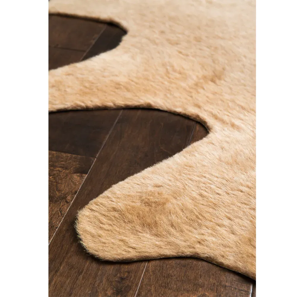Xyra Faux Hide Rug - Brown