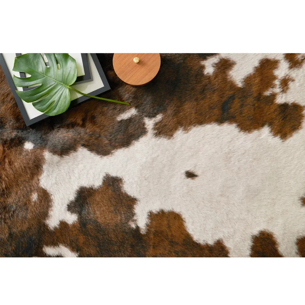 Xyra Faux Hide Rug - Brown