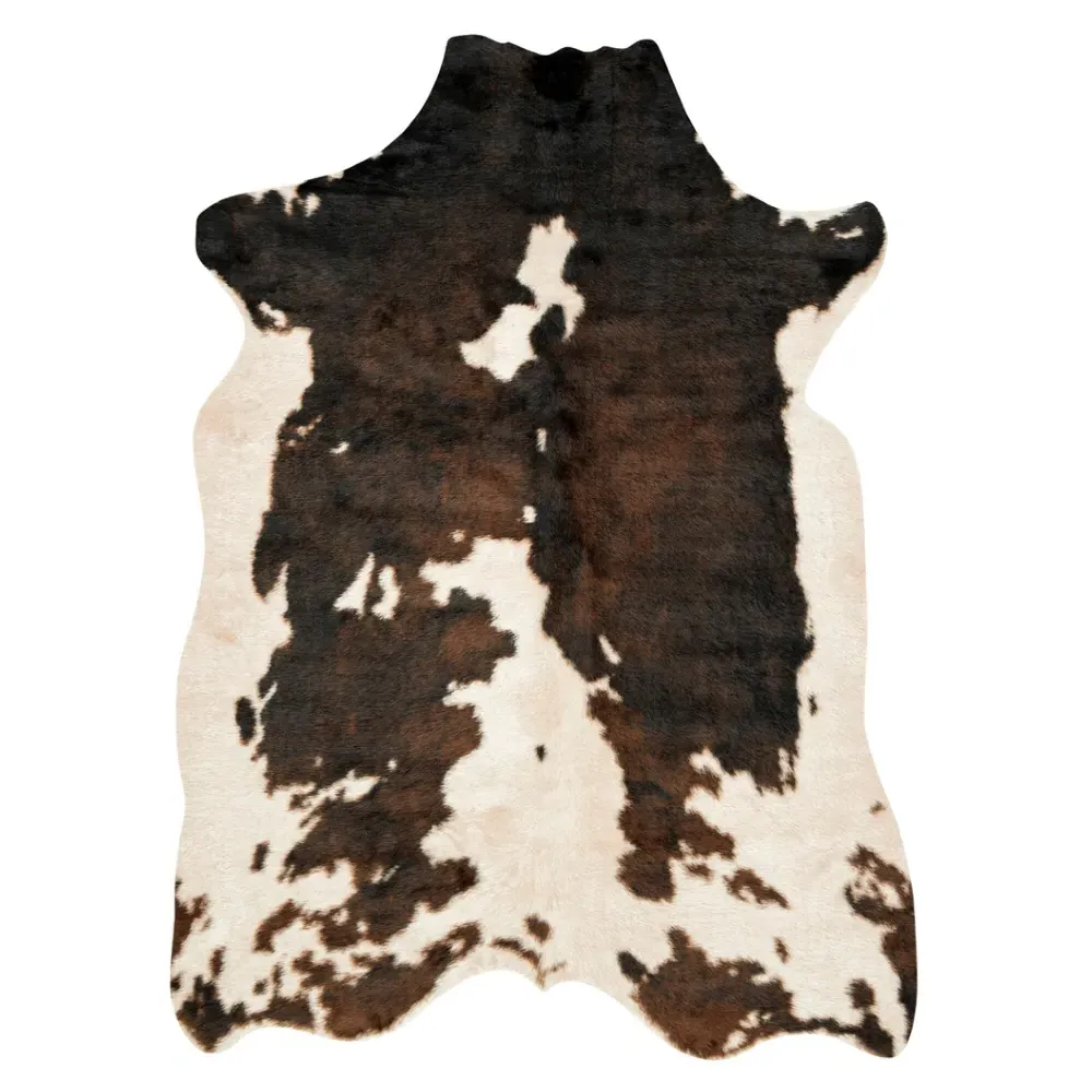 Xyra Faux Hide Rug - Brown
