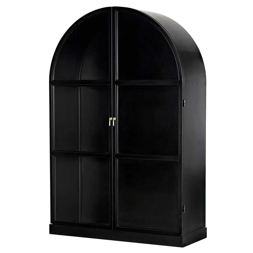 Yara Arched Hutch - Black, Steel