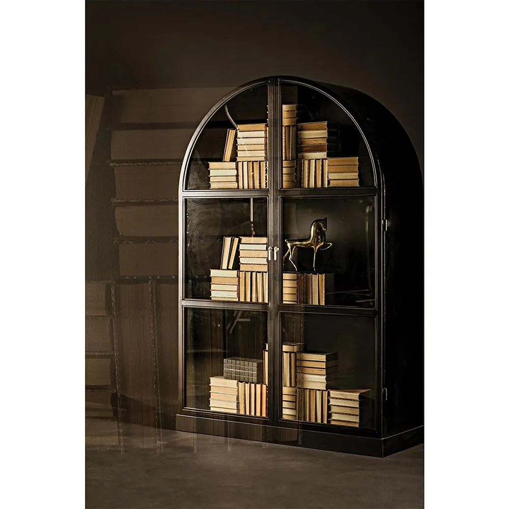 Yara Arched Hutch - Black, Steel