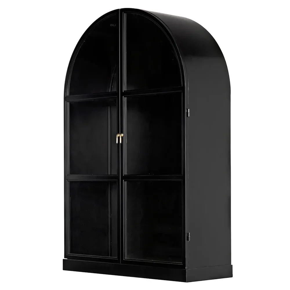 Yara Arched Hutch - Black, Steel