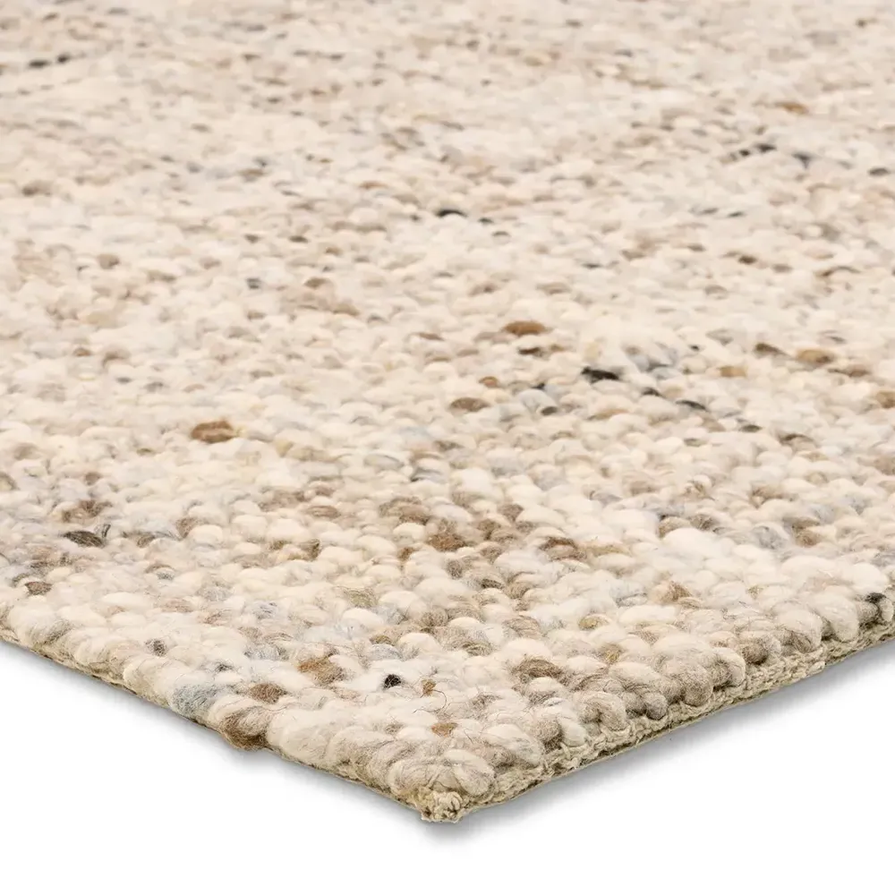 Yaretzi 8x10 Textured Solid Rug - Cream, Wool