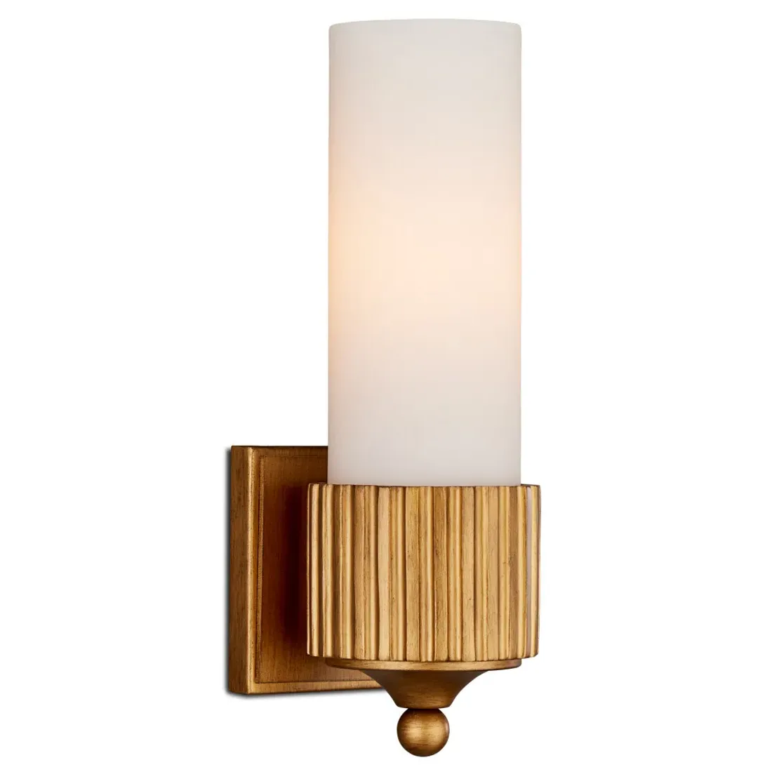 Yarra Bath Wall Sconce - Gold, Frosted Glass