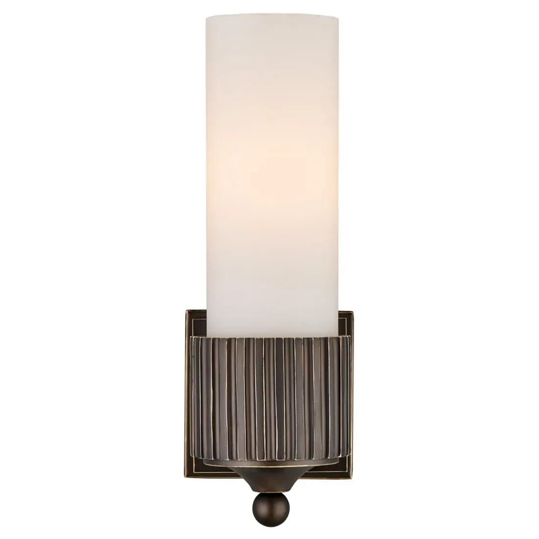 Yarra Bath Wall Sconce - Oil Rubbed Bronze, Frosted Glass
