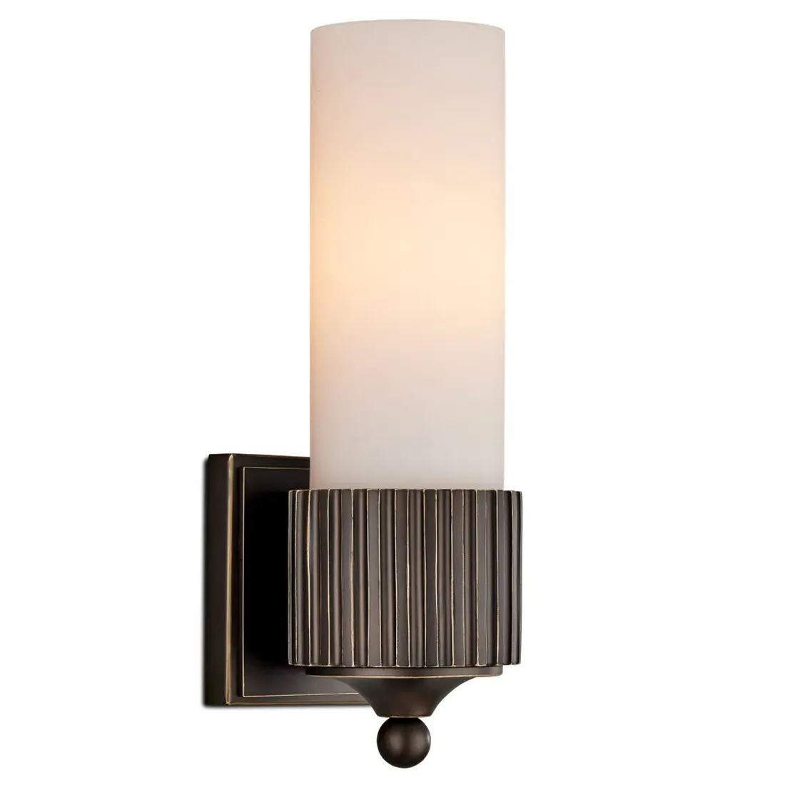 Yarra Bath Wall Sconce - Oil Rubbed Bronze, Frosted Glass