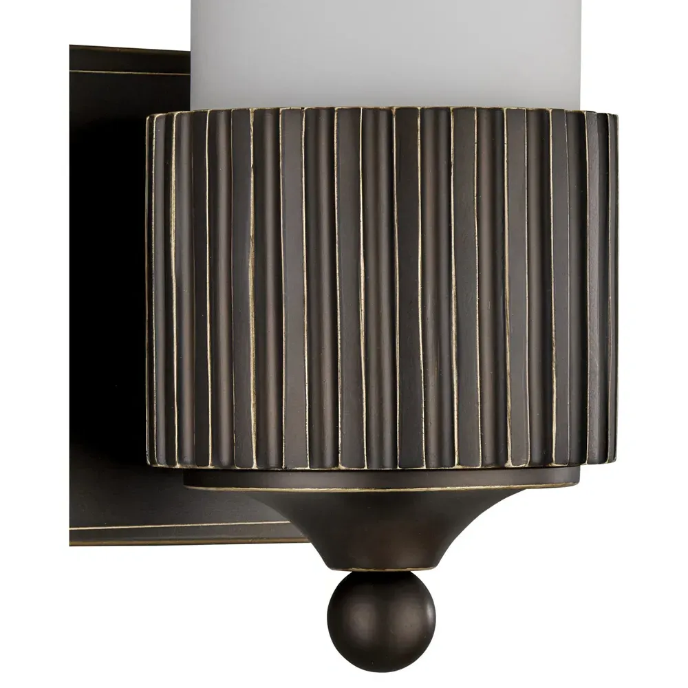 Yarra Bath Wall Sconce - Oil Rubbed Bronze, Frosted Glass