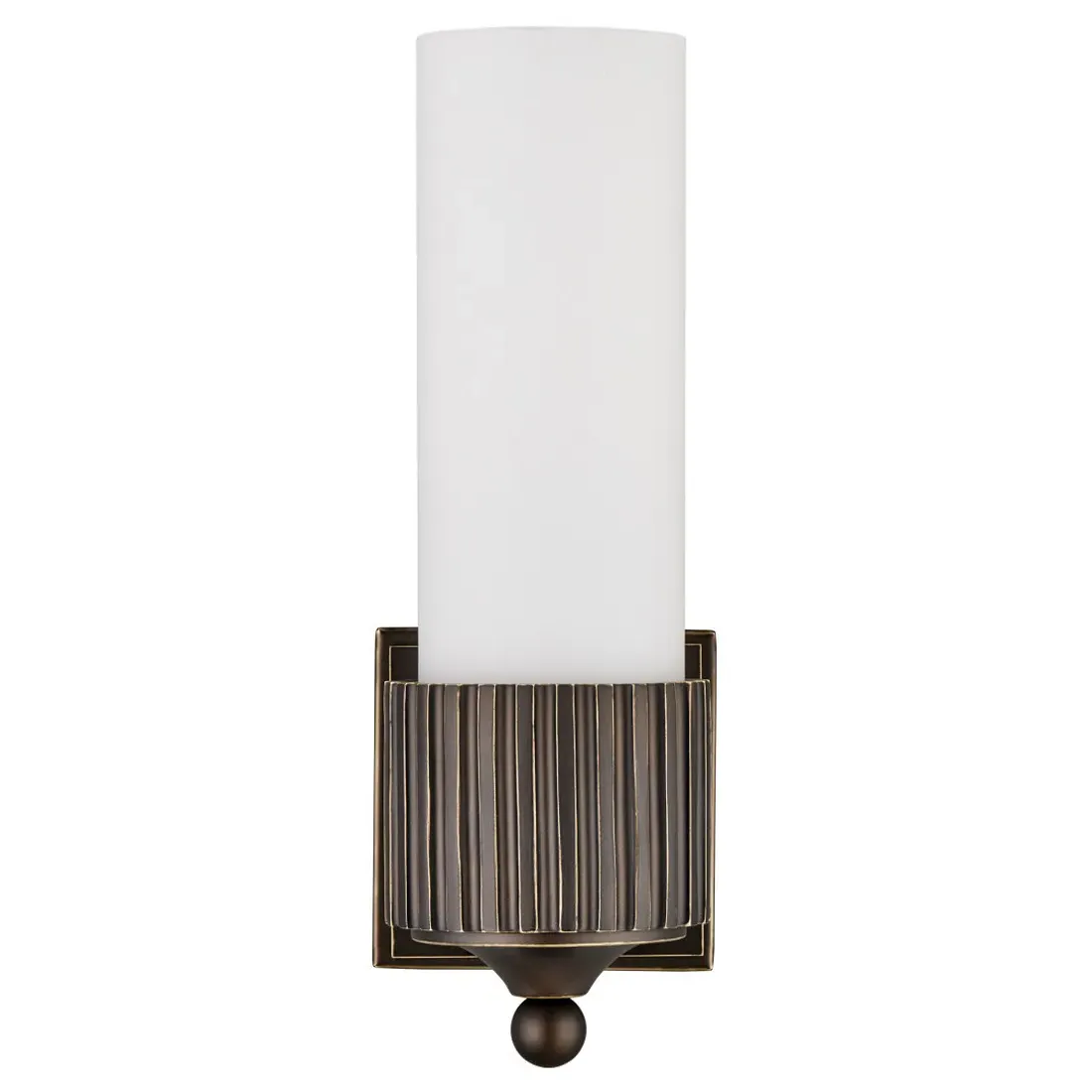 Yarra Bath Wall Sconce - Oil Rubbed Bronze, Frosted Glass