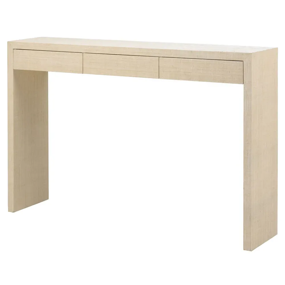 Yazmin Console Table - Cream, Raffia