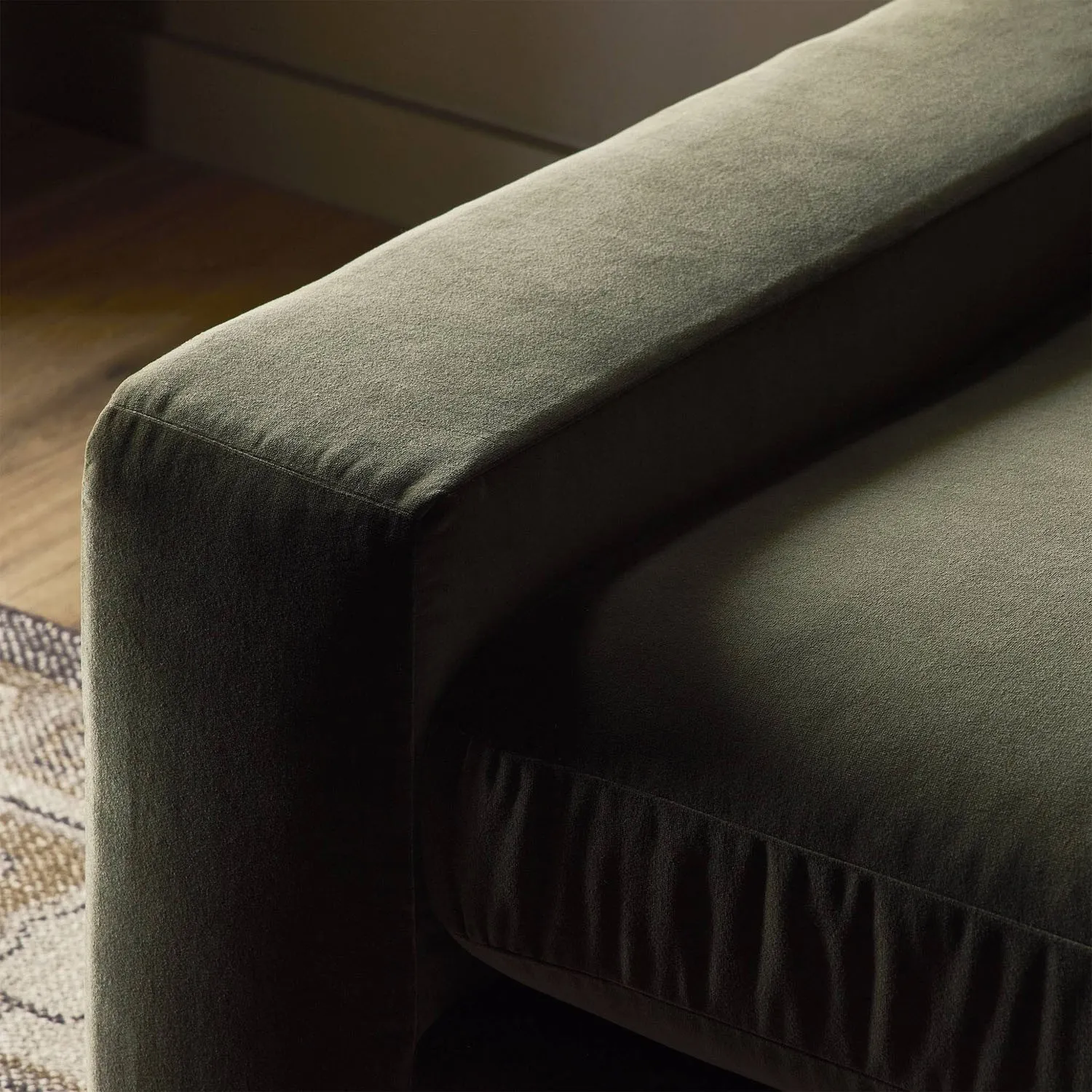 Yelena Sofa - Olive, Velvet