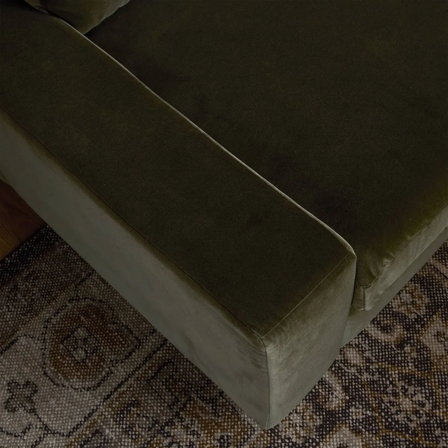 Yelena Sofa - Olive, Velvet