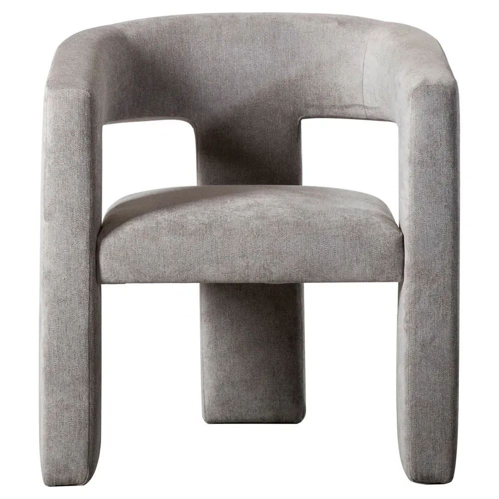 Yelena Upholstered Barrel Chair - Grey image