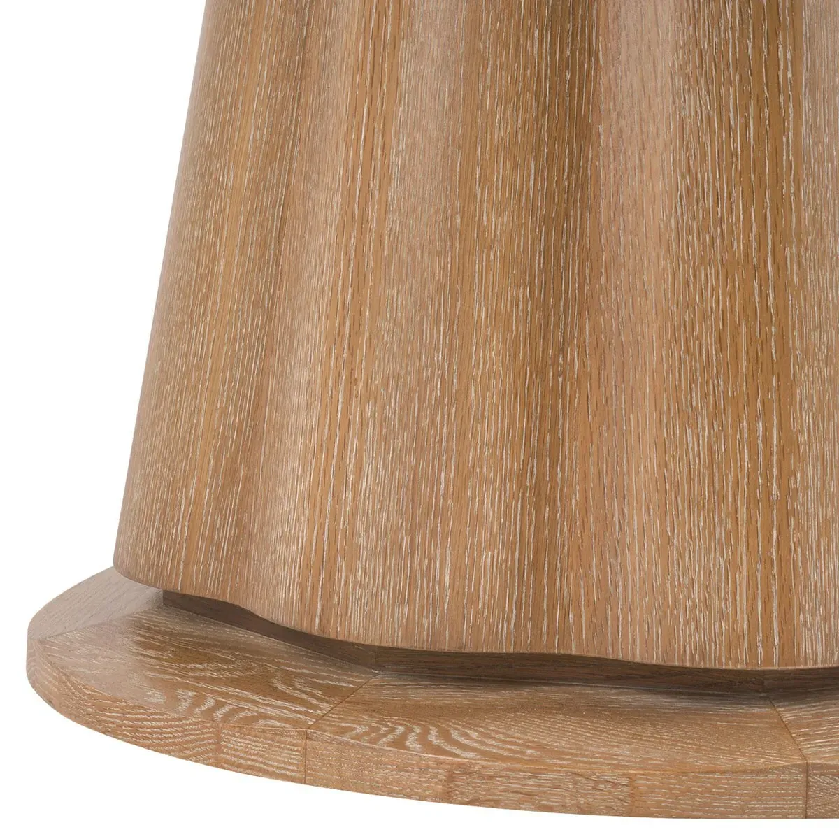 York Round Pedestal Dining Table - Almond, Oak