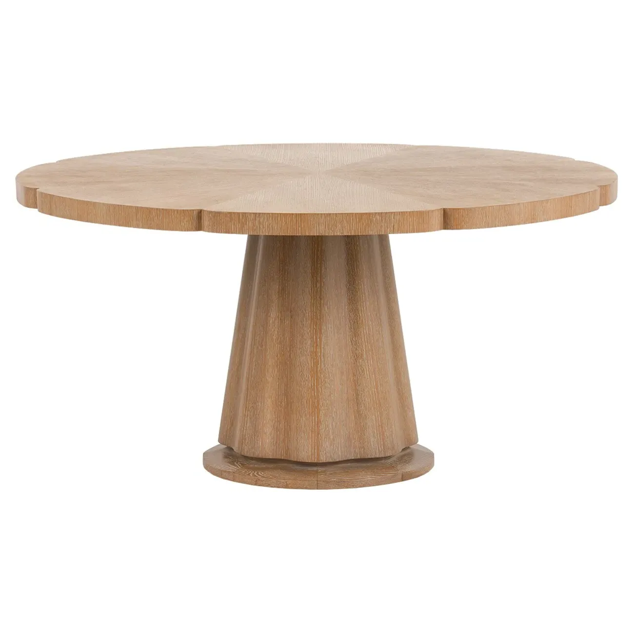 York Round Pedestal Dining Table - Almond, Oak