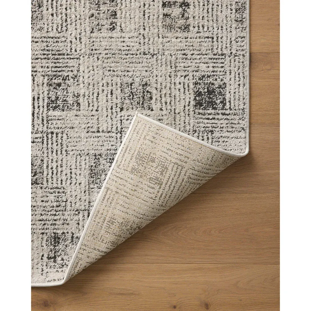 Ysandre Patterned Rug - Grey, Polyester