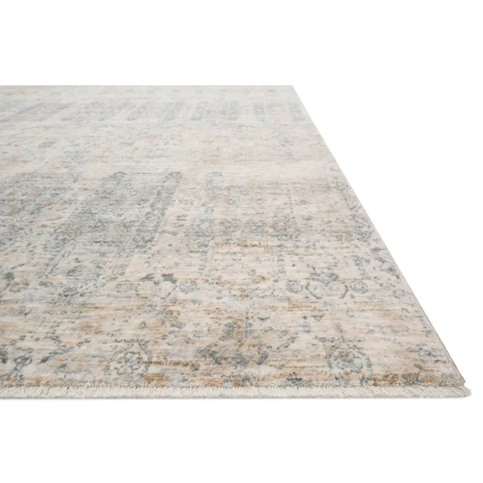 Yskaela Patterned Rug - Blue, Polyester