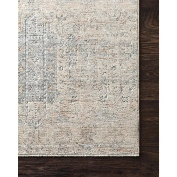 Yskaela Patterned Rug - Blue, Polyester