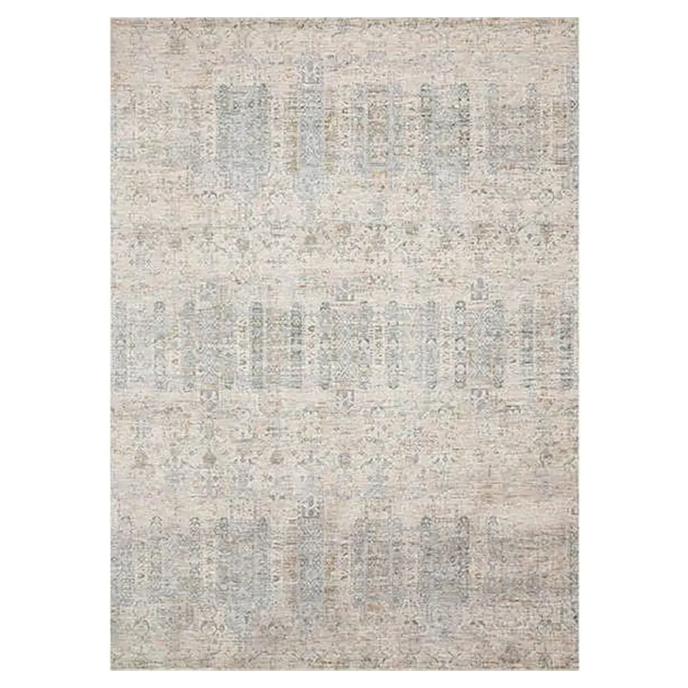 Yskaela Patterned Rug - Blue, Polyester