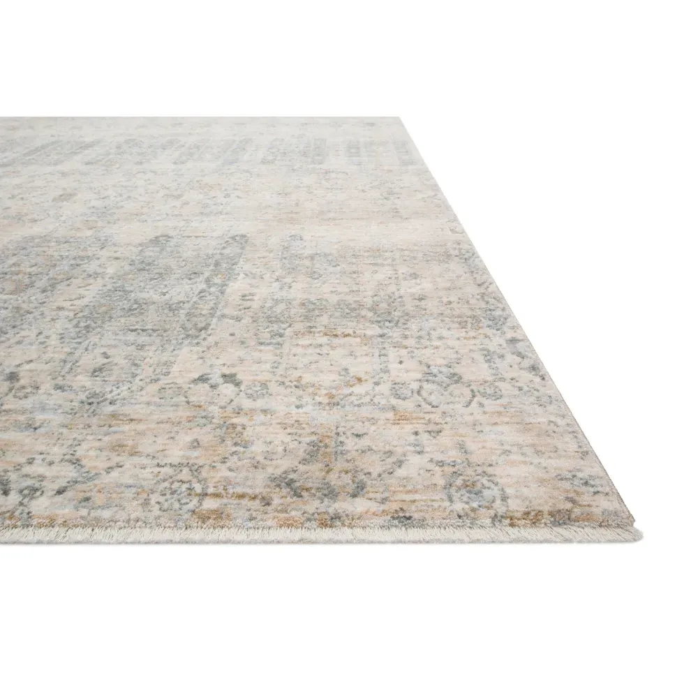 Yskaela Patterned Rug - Blue, Polyester