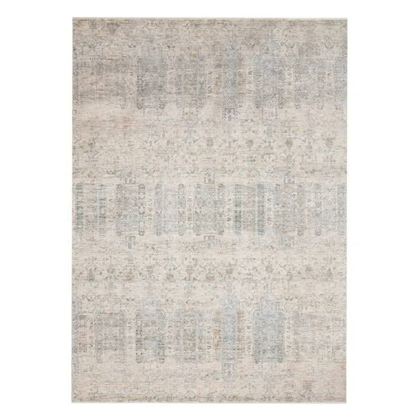 Yskaela Patterned Rug - Blue, Polyester