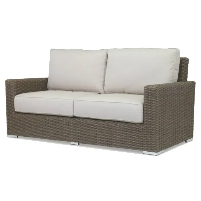 Yuna 2-Seater Outdoor Sofa - Brown, Wicker