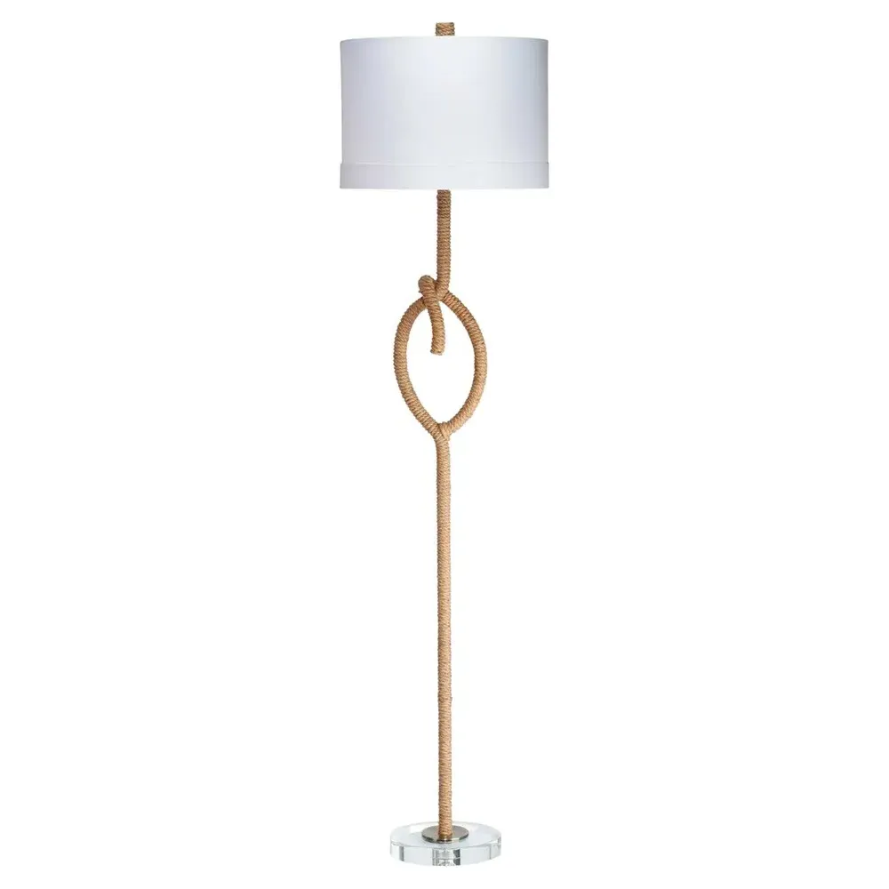 Yvonne Rope Knot Floor Lamp - Brown image