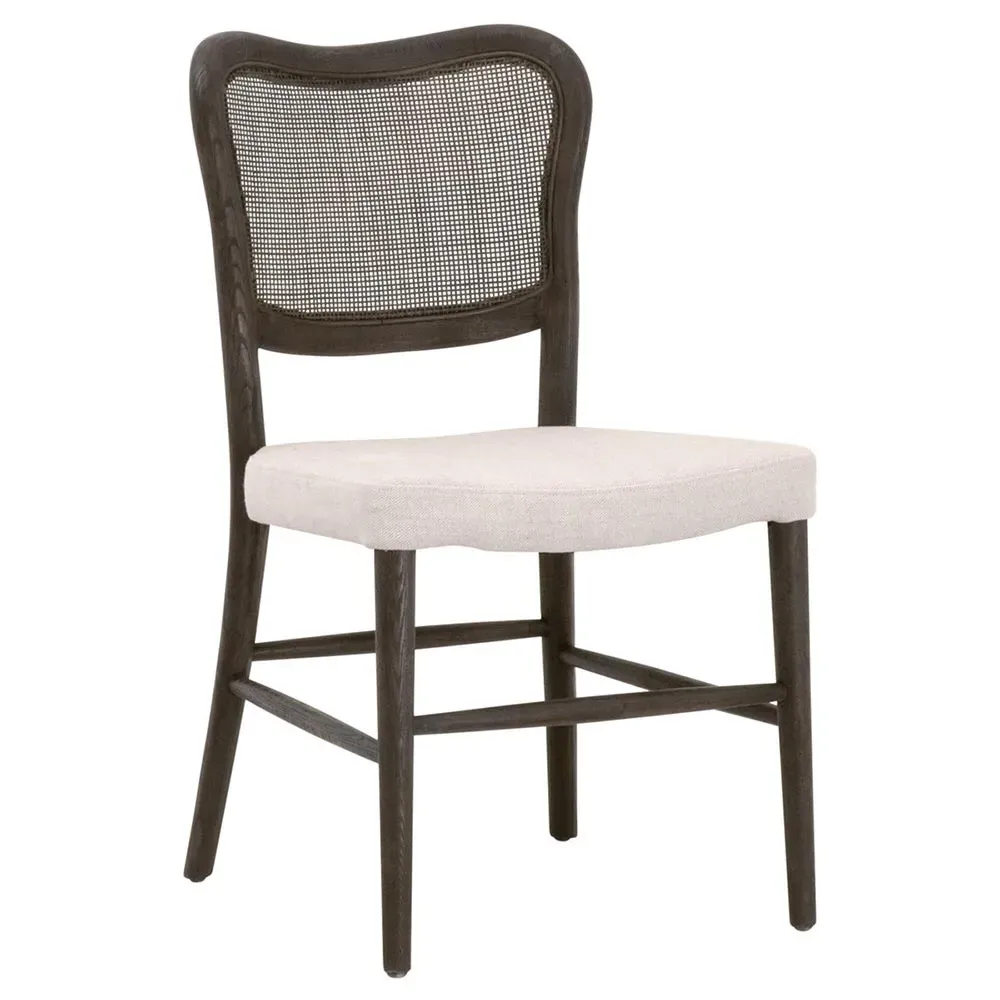 Zachary Cane Back Dining Chair Set of 2 - Dark Brown, Oak