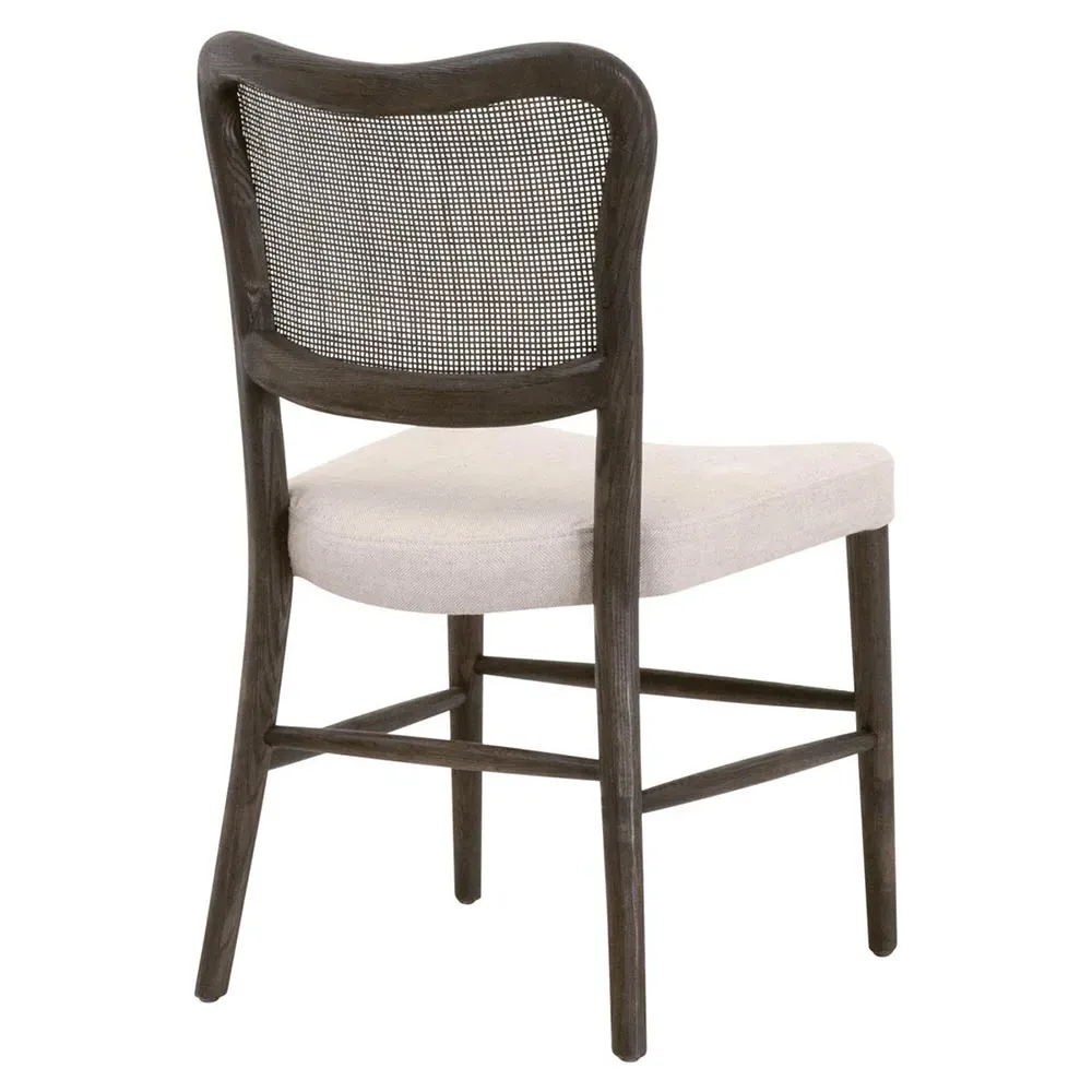Zachary Cane Back Dining Chair Set of 2 - Dark Brown, Oak