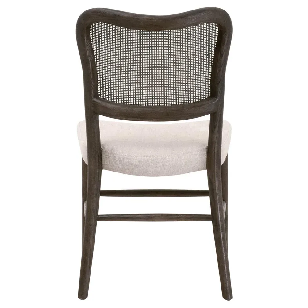 Zachary Cane Back Dining Chair Set of 2 - Dark Brown, Oak