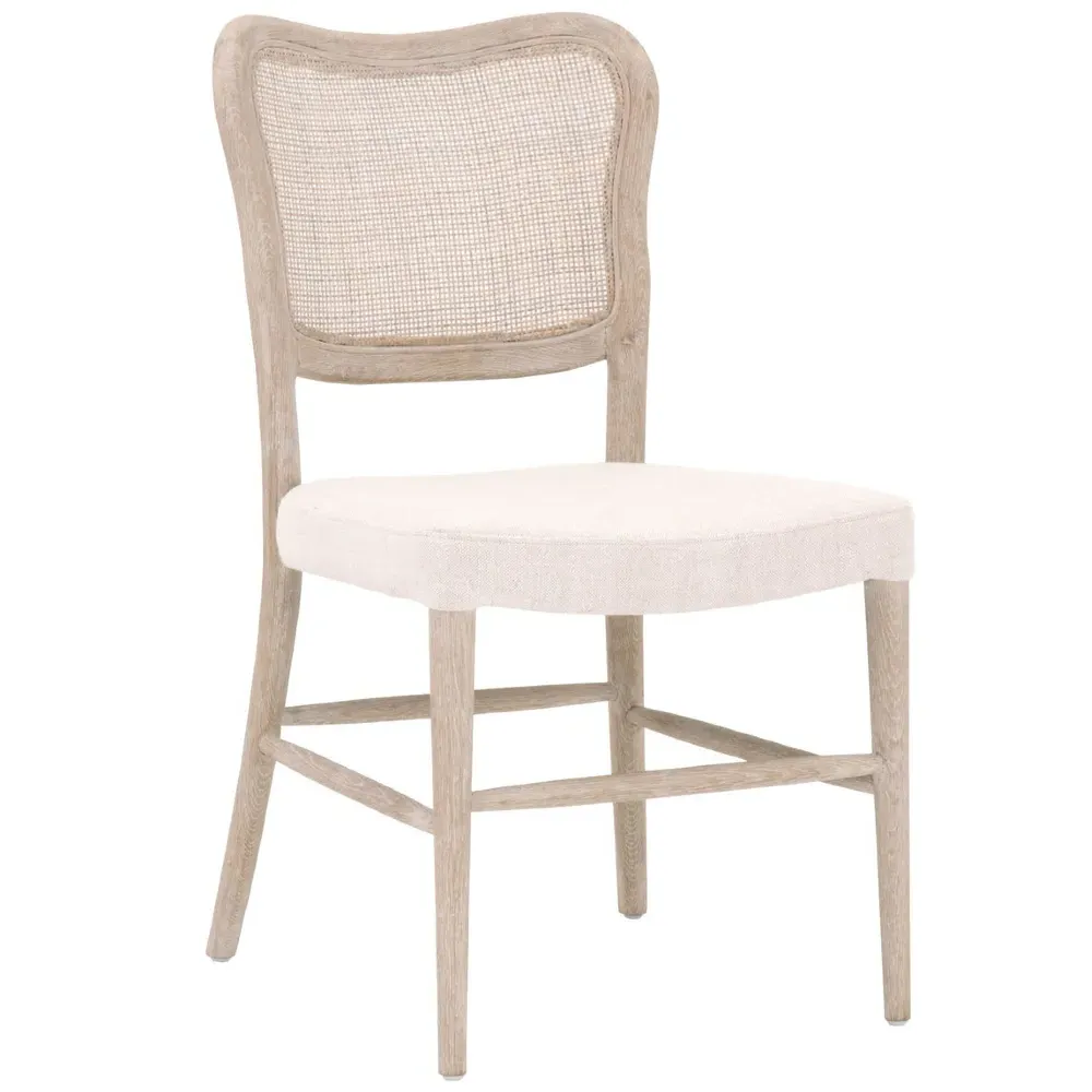 Zachary Cane Back Dining Chair Set of 2 - Natural Grey, Oak