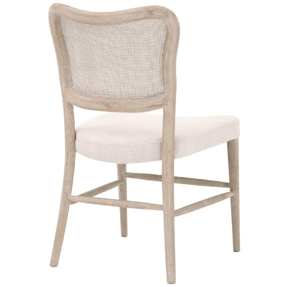 Zachary Cane Back Dining Chair Set of 2 - Natural Grey, Oak