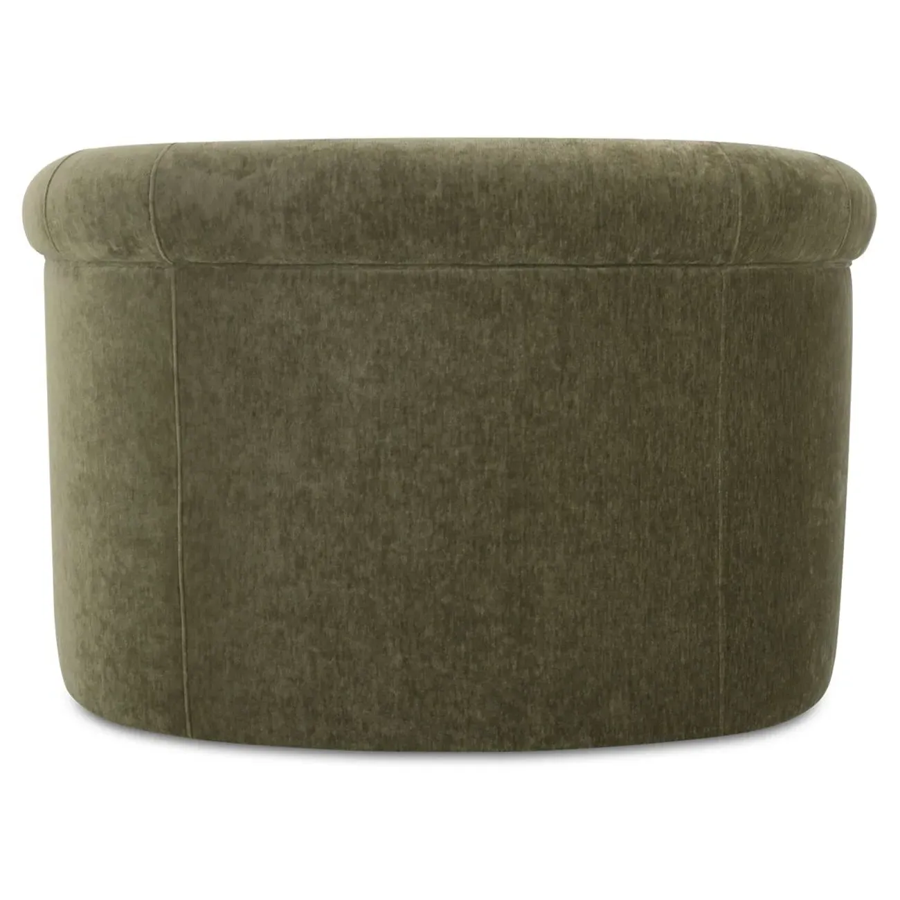 Zack Barrel Arm Chair - Green, Velvet